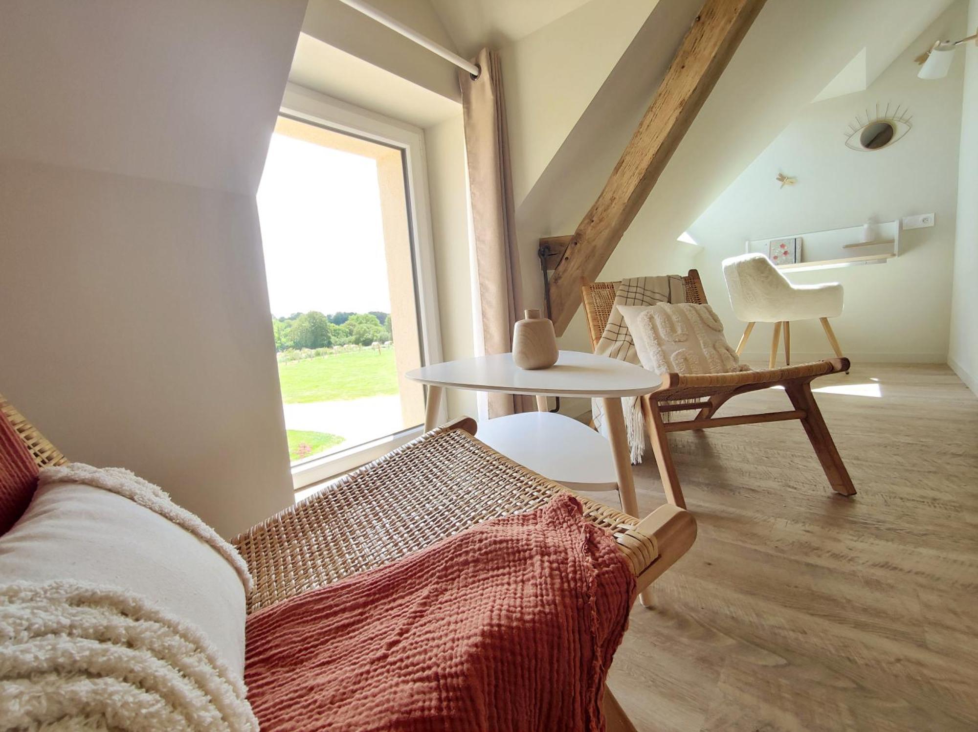 La Douce Halte - Gites Avec Spa Ou Sauna Saint-Ouen-Des-Toits Kültér fotó